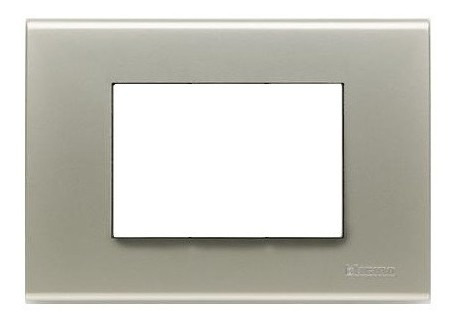 PLACA LIGHT TITANIO CLARO. 3 MOD.
