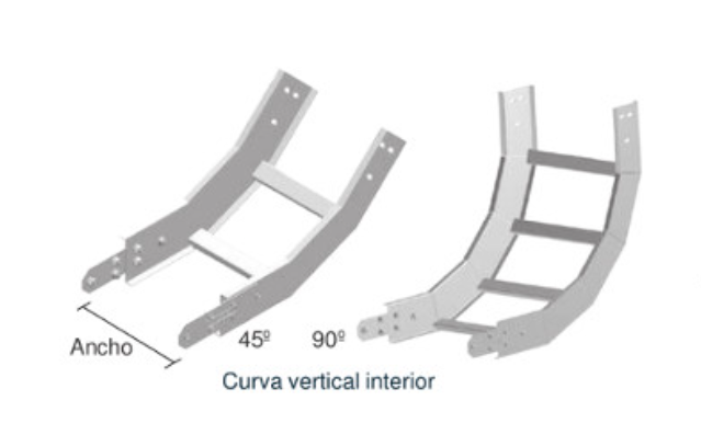 CURVA V/CAL INT 30CM 90? INCLUYE UNIONES