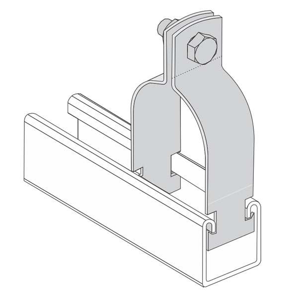 ABRAZADERA AUTOAJUSTABLE DE 2" GALVANIZ. (FPAG200)