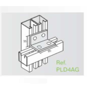 PLATINA "L" DOBLADA 4 PERFORF.CUADRADA