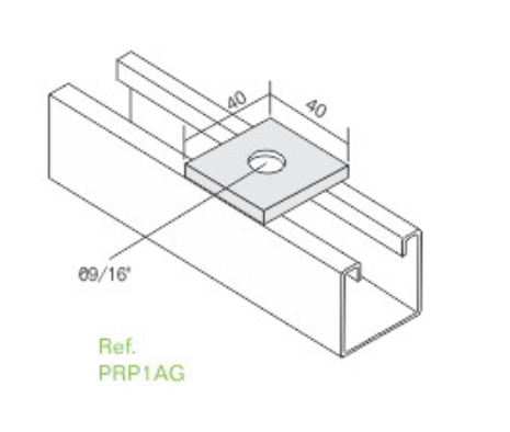 [PRP1AG] ARANDELA CUADRADA 1/2" (PRP1AG)