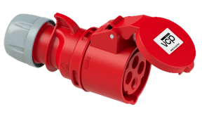 [TAR32/224-6] TOMA AEREO 32AMP 3P+T 380/440V ROJA IP44