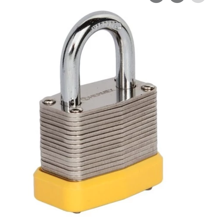 CANDADO PANDUIT 19mm ACERO AMARILLO