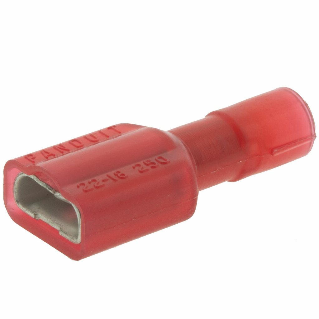 TERMINAL HEMBRA 18-22 ROJO(FASTON 1/4)