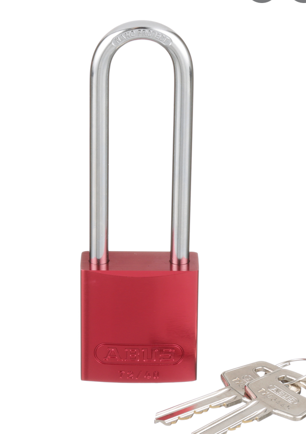 CANDADO PANDUIT 76mm(GRILLETE)ALUM. ROJO