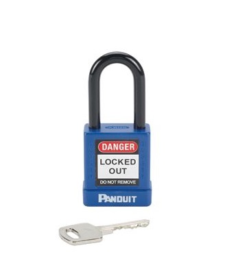 CANDADO PANDUIT 38mm PLAST.C/GRILL.AZUL