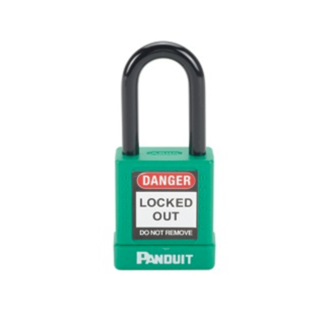 CANDADO PANDUIT 38mm PLASTICO VERDE