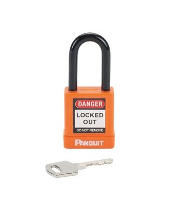 CANDADO PANDUIT 38mm PLASTICO NARANJA