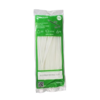 [T11] AMARRA 11" x 26cms BLANCA - 100 UNID.(DXN3010B)