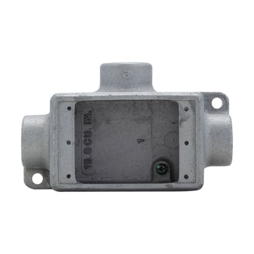 CAJA FS 3 SALIDA 3/4" 2x4 EN ALUMINIO