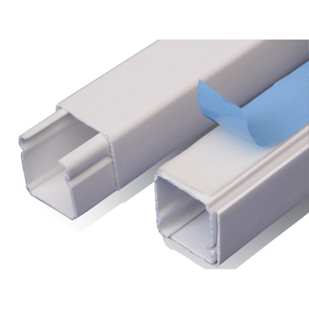 [IA02CA] CANALETA 20x20mm S/D LISA C/ADHESIVO (DXN10071)