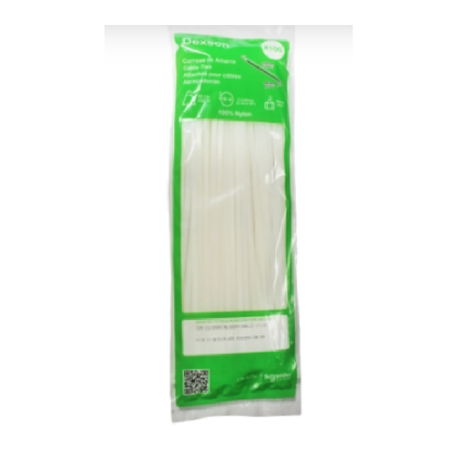 [T12] AMARRA 12" x 30cms BLANCA - 100 UNID.(DXN3012B)