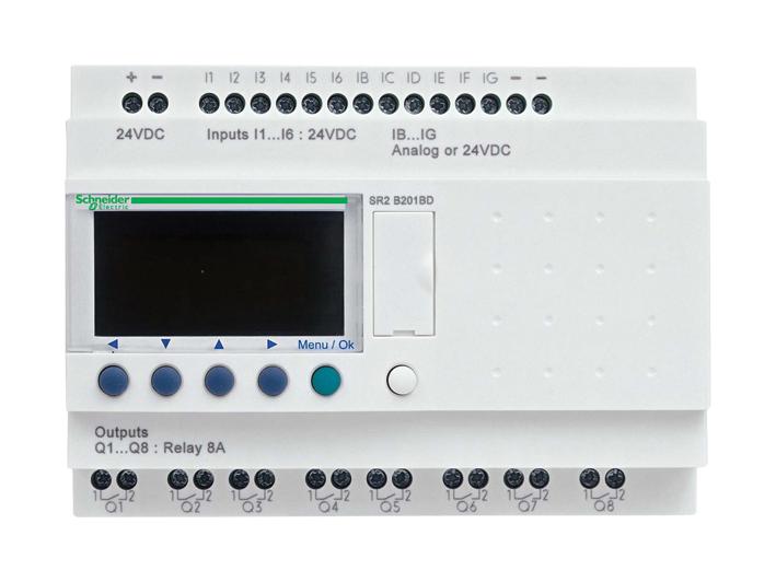 ZELIO LOGIC 12E/6S 12VDC 8RELE C/RELOJ (054972)