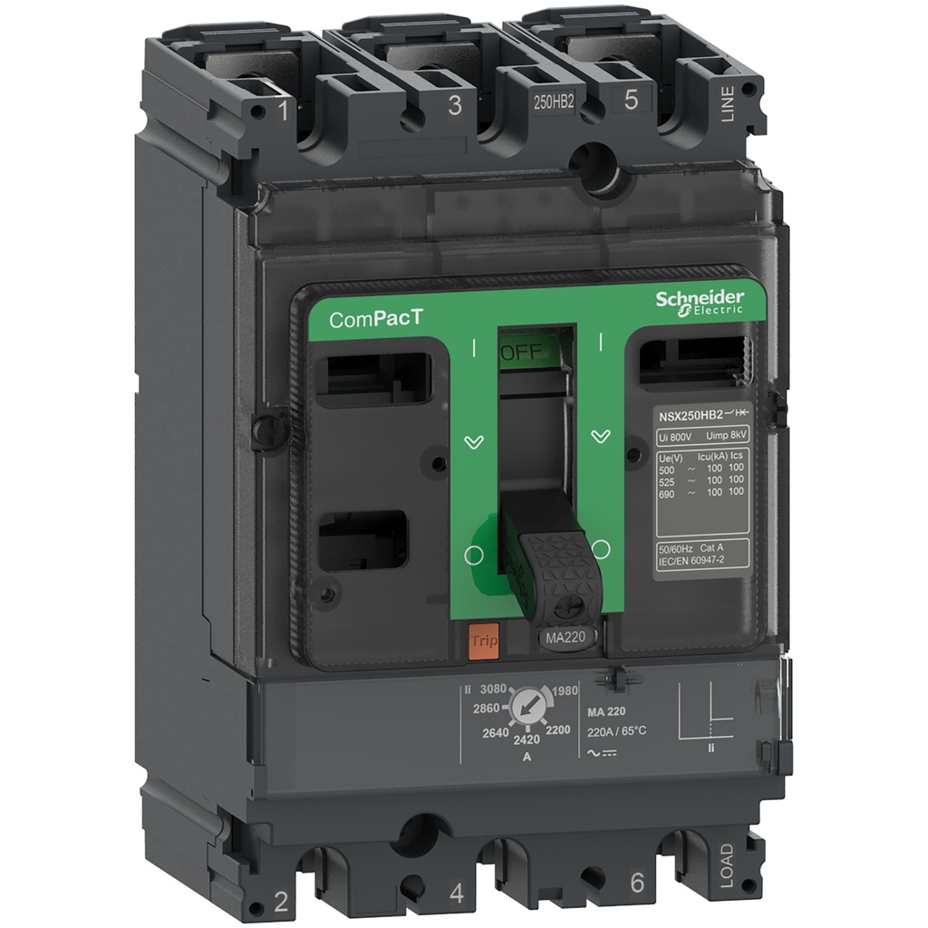 INT. IND. 3X100 AMP 240/440V 85/36KA
