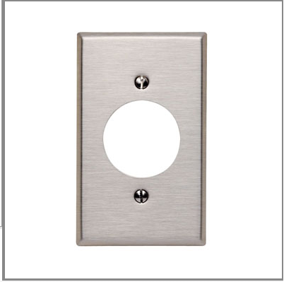 TAPA METALICA P/TOMA SENCI ACERO INOX. (WID0103)