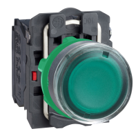 PULS. LUMINOSO VERDE  C/LED 220/240VAC