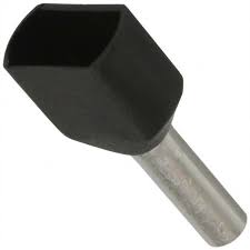 TERMINAL PIN 16 AWG NEGRO DOBLE