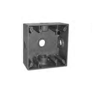 CAJA CUADRADA 4X4 3 SALIDAS 3/4