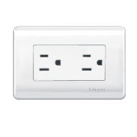 [MWD130317544] TOMA CTE DOBLE 15A 125V 2P+T BLANCO