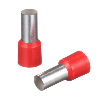 TERMINAL PIN HUECO 2 AWG ROJO AISLADO