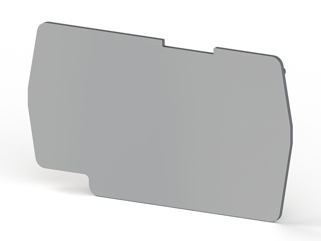 [NPP/PYK4] TAPA FINAL P/BORNA TIPO PUSH 4mm GRIS (446459)