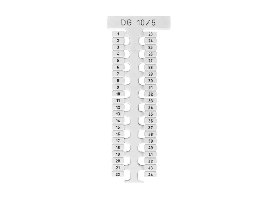 ETIQUETA TIPO PLACA BLANCA 10X5 PQX44UND (505310)