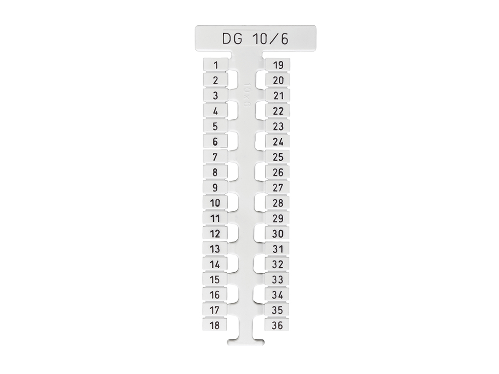 ETIQUETA TIPO PLACA BLANCA 10X6 PQX36UND (505320)