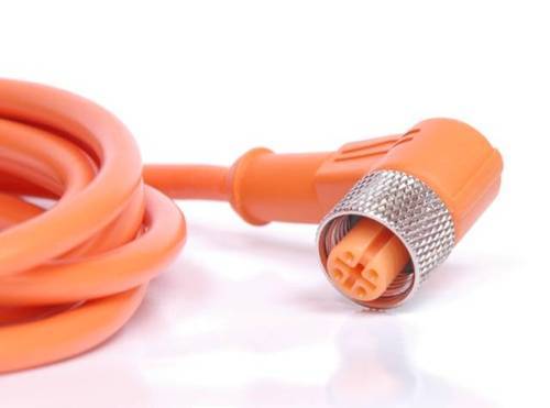 [DOL-1204-W05M] CABLE CONECTOR M12 ANGULADO 4 PINES X5MT NARANJA