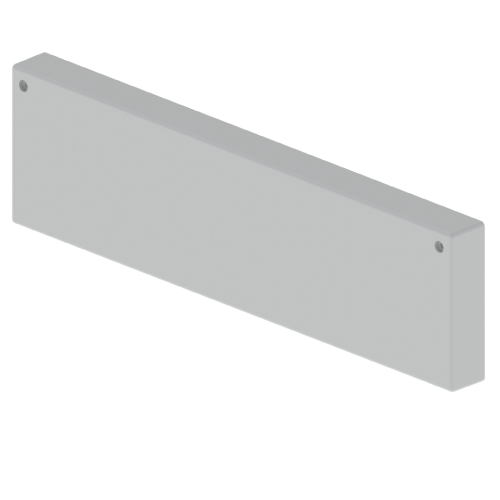 [66433] TAPA FINAL P/BANDEJA 400X100mm PVC