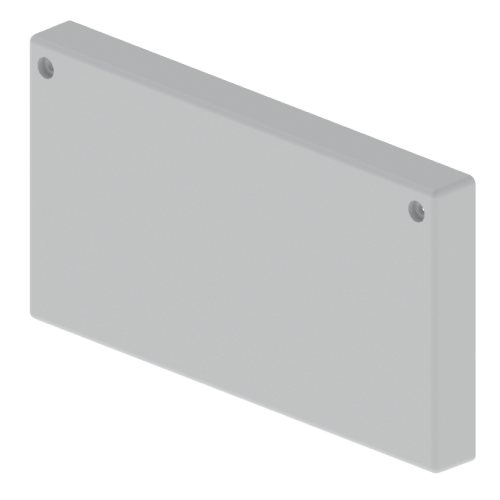 [66233] TAPA FINAL P/BANDEJA 200X100mm PVC