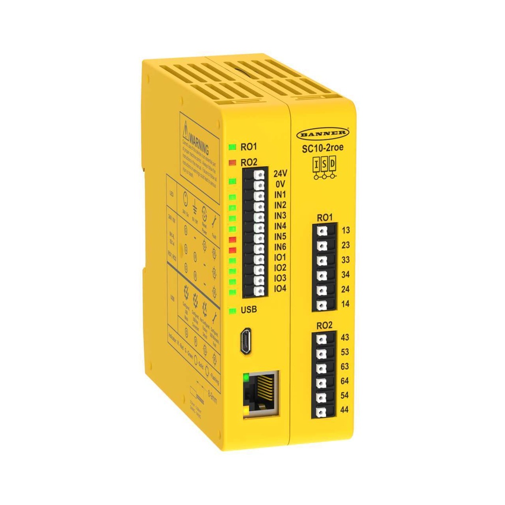 [SC10-2ROE] CONTROLADOR D/SEGUR.  24-30VDC CLASE III