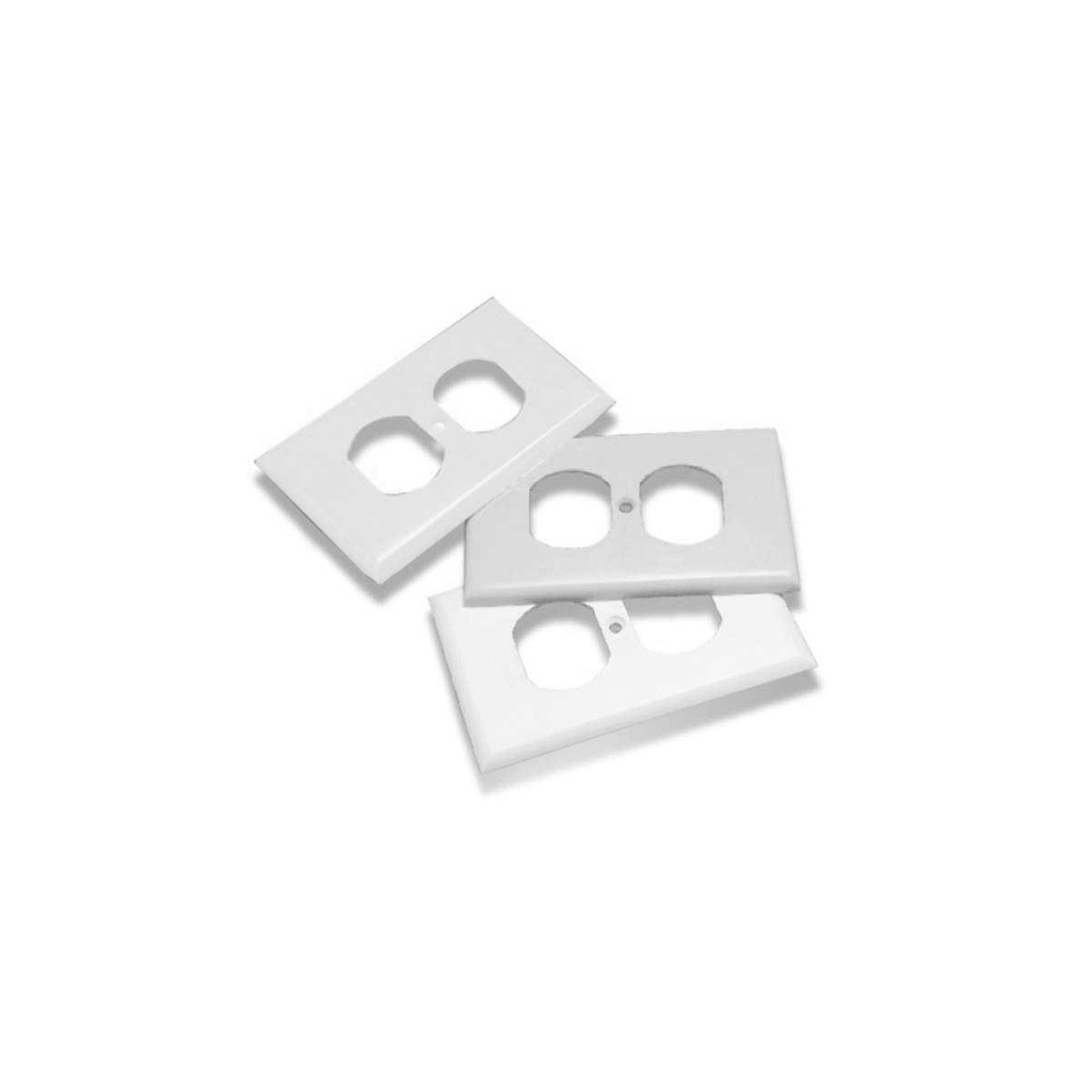 TAPA PLASTICA P/TOMA DOBLE BLANCA (DXN5101B)