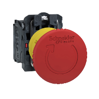 PULS. D/EMERG.22MM GIRAR P/LIBERAR PLAST