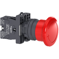 PULS. D/EMERG.22mm GIRAR P/LIBERAR NC RJ