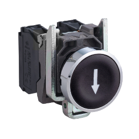 PULS. NEGRO NA 22mm FLECHA ABAJO