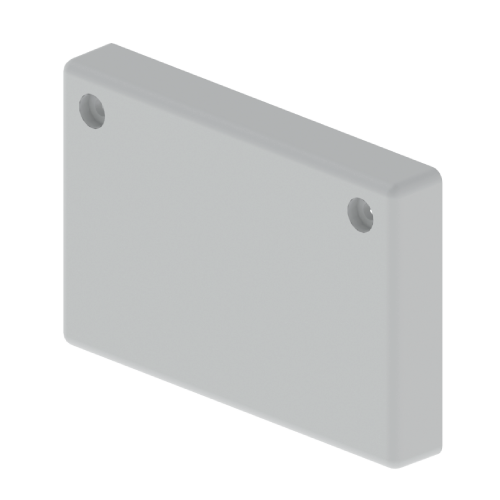 TAPA FINAL P/BANDEJA 100X60mm PVC INTEMP