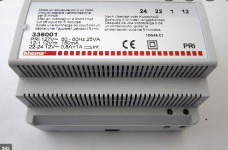 [336001] ALIMENTADOR AUDIO ANALOGO 127VAC/12-2