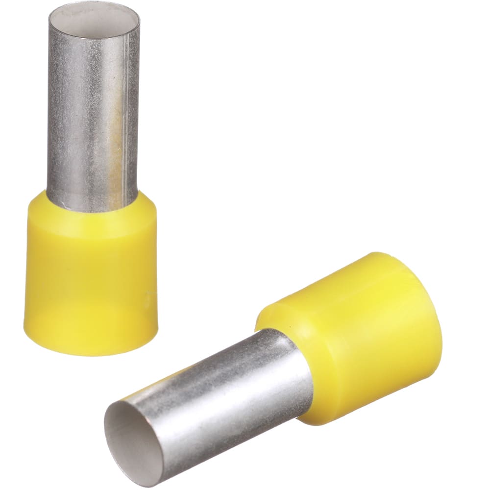 TERMINAL PIN HUECO 4 AWG AMARILLO AISLADO