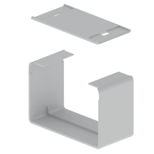 CUBRE JUNTAS GRIS RAL7035 100X60mm PVC