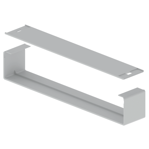 CUBRE JUNTAS GRIS RAL7035 400X60mm PVC