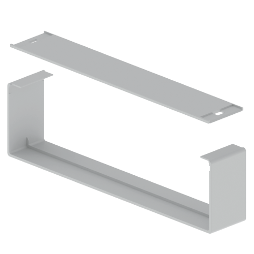 CUBRE JUNTAS GRIS RAL7035 100X40mm PVC