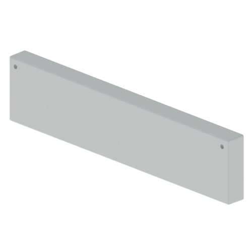 TAPA FINAL P/BANDEJA 500X100mm PVC INTEMP