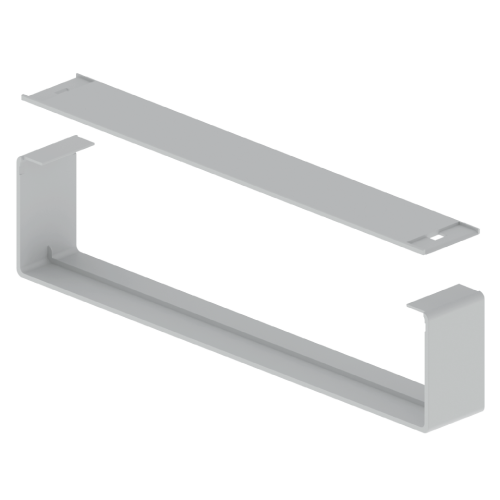 CUBRE JUNTAS GRIS RAL7035 100X50mm PVC