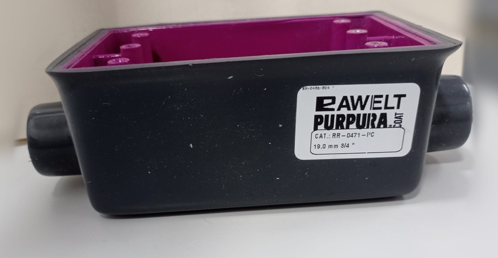 [FSC-2PC] CAJA FS 2 SALIDA 3/4" 2x4 AL PURPURA-COA