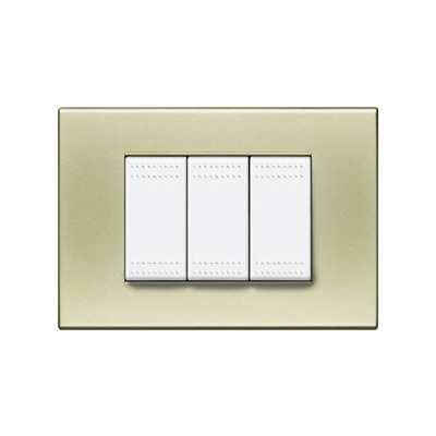 PLACA LIGHT PLATA LUCIDA. 3 MOD.