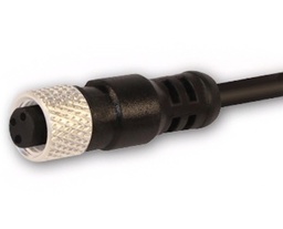 CONECTOR M8 DE 3 PINES RECTO 5 MTS HEMBRA