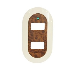 PLACA 2M MARFIL/NOGAL MADERA - NUVA.