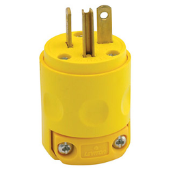 CLAVIJA 2X20 AMP +T 125V AMARILLA (WID0235)